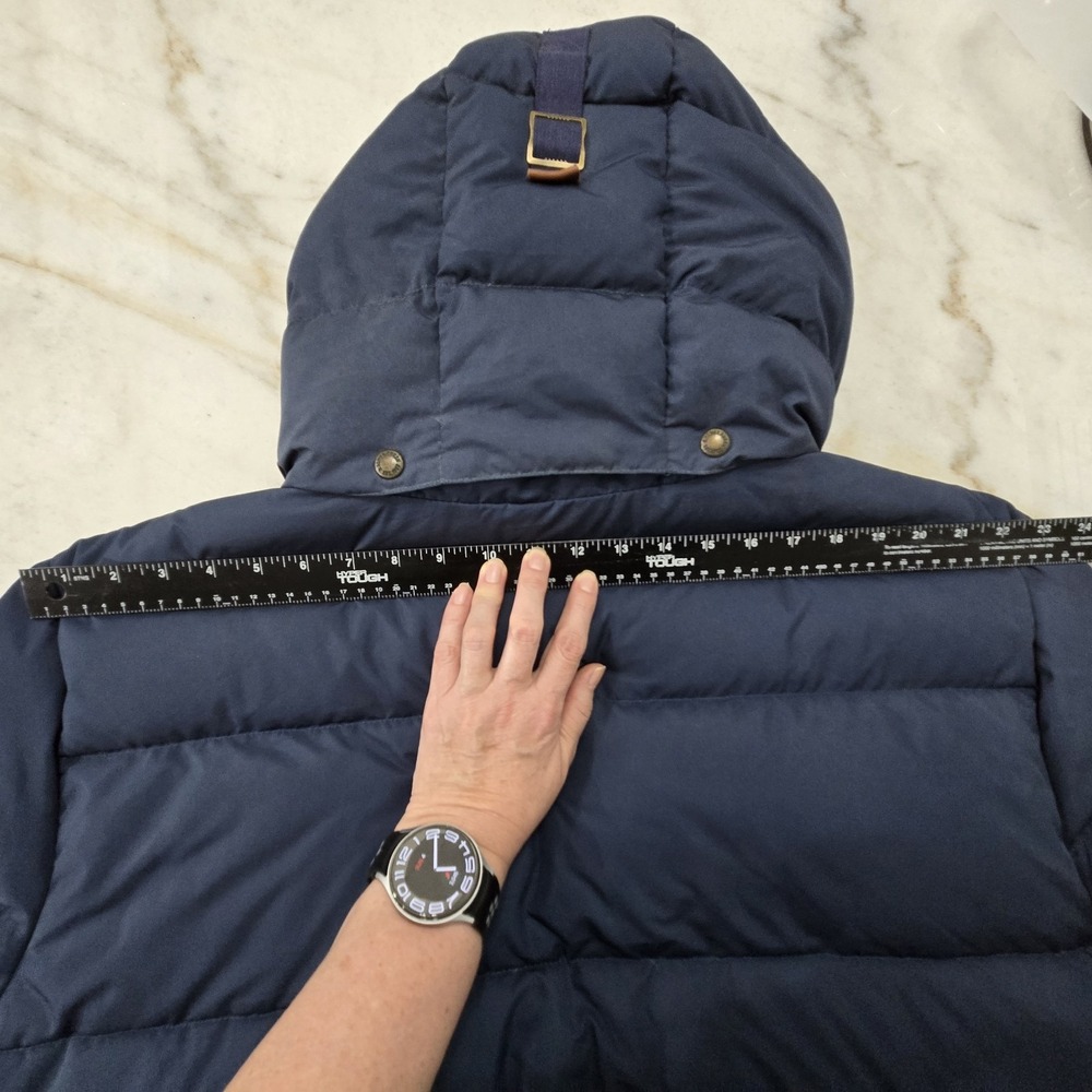 Polo Ralph Lauren Down Quilted Puffer Jacket Men's 2XL Blue Detachable Hood - Picture 5 of 12